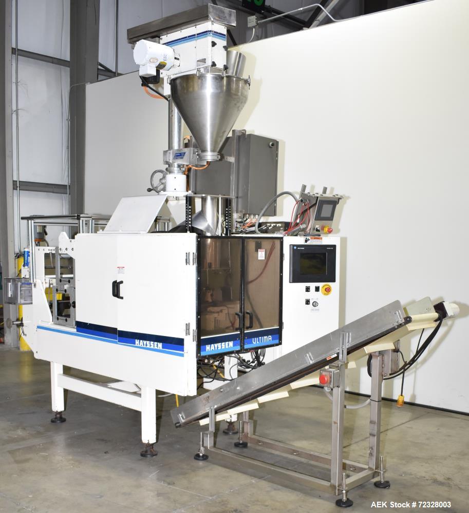 Used Hayssen Vertical Form Fill Seal Bagger with Mateer Auger Filler